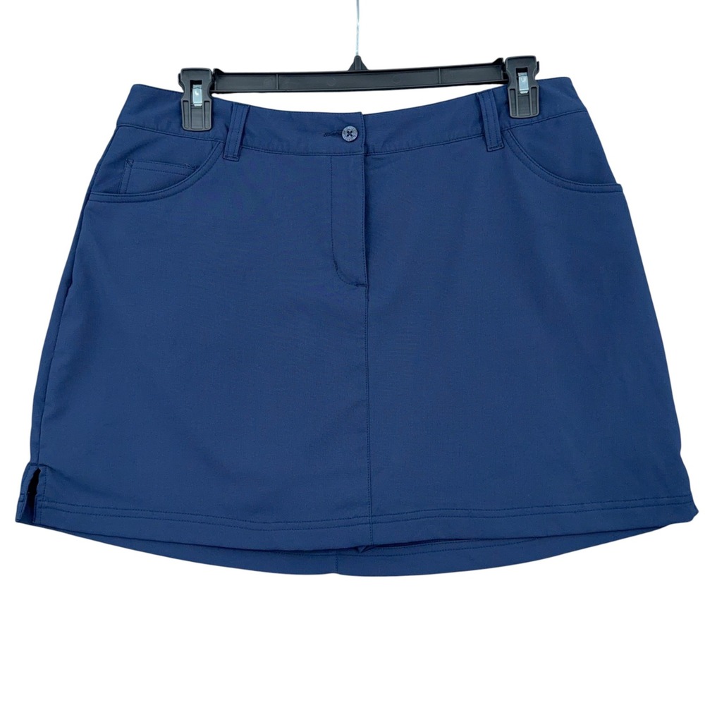Slazenger Golf Skort Womens 10 Polyester Spandex Blue